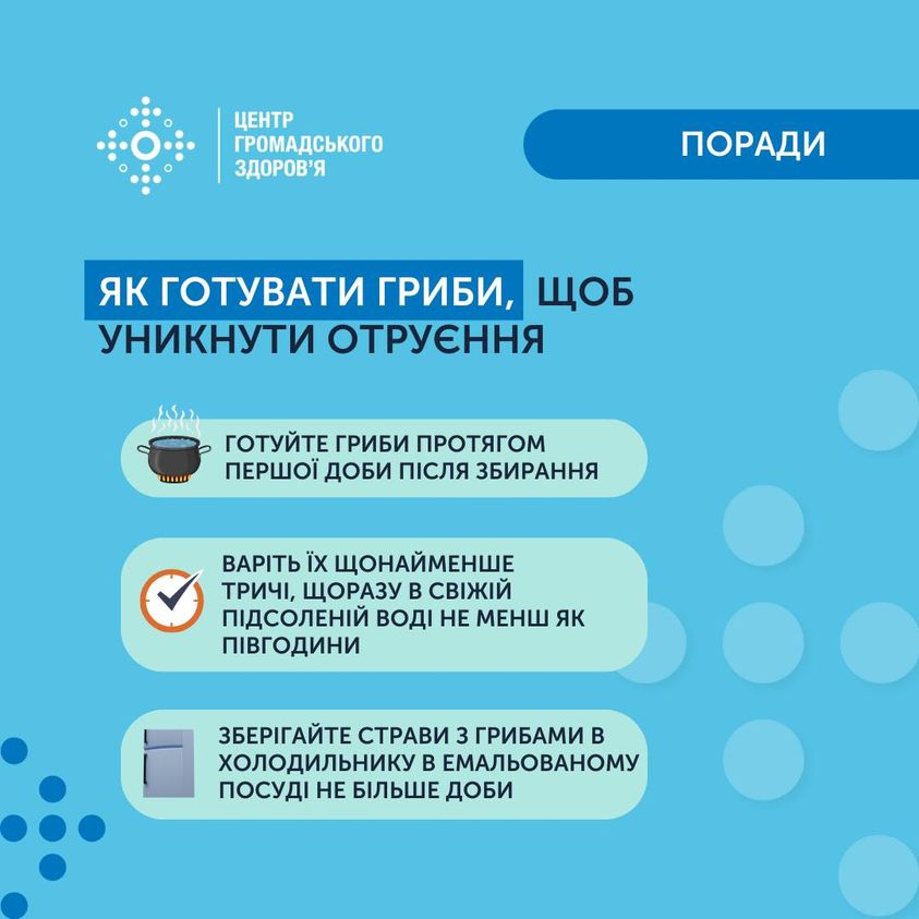 Будьте обережні з грибами!