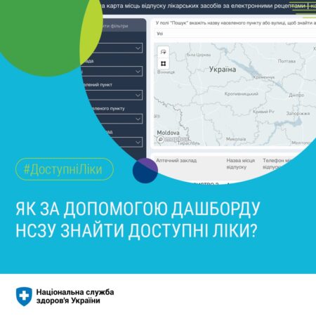 Як за допомогою дашборду НСЗУ знайти доступні ліки?